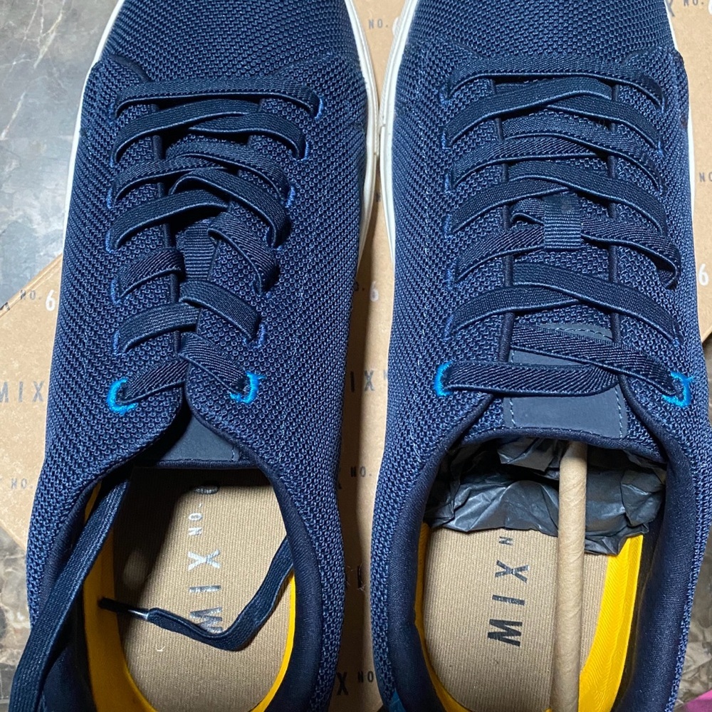 Mix no. 6 Men's Navy Blue Denim Sneakers